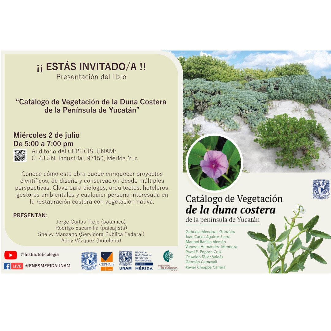 Presentación del libro: Catálogo de la vegetación de la duna costera de la Península de Yucatán